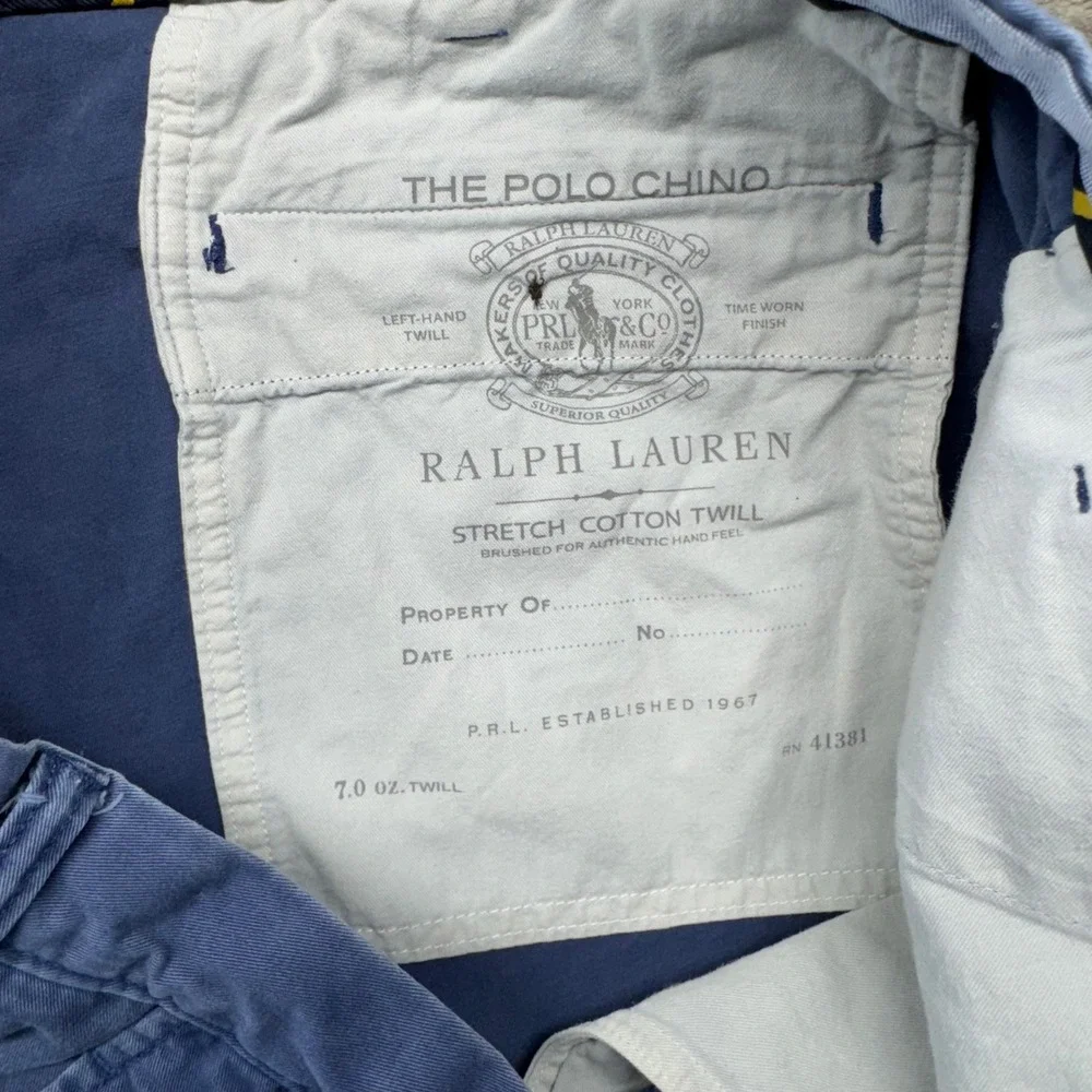 Polo Ralph Lauren Chino Shorts Stretch Cotton Twill‎ Classic Fit Size 40